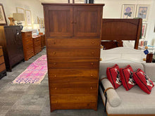 Tom Seely Cherry 6-Drawer Door Chest