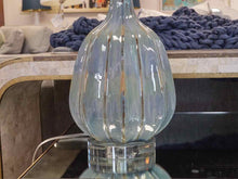 Pair of Blue & Green Glaze Table Lamps