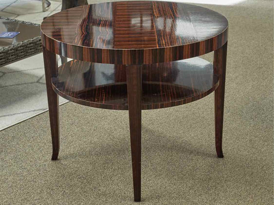 John Widdicomb Zebra Wood Side Table