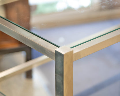 Room & Board 'Brixton' Stainless Steele Console