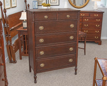 Federal Style Mahogany Six Drawer Chest