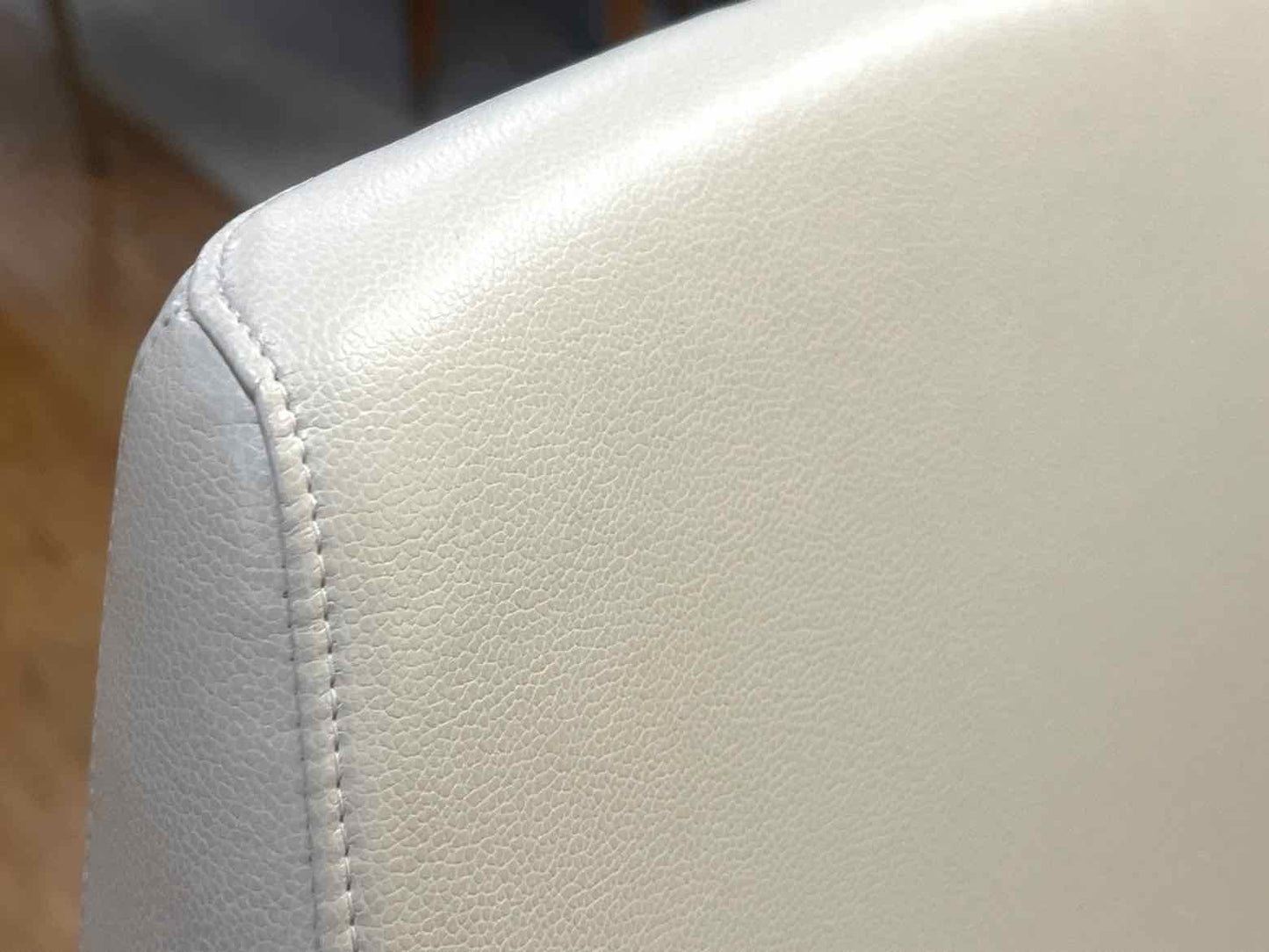 Bernhardt 'Cardan' Swivel Office Chair in Off-White Leather