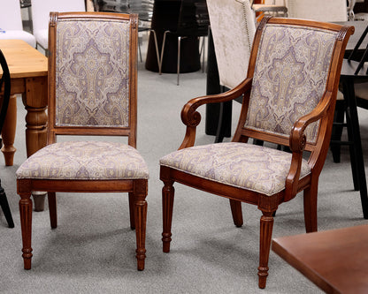Set of 6 Ethan Allen French Regency Style Dining Chairs