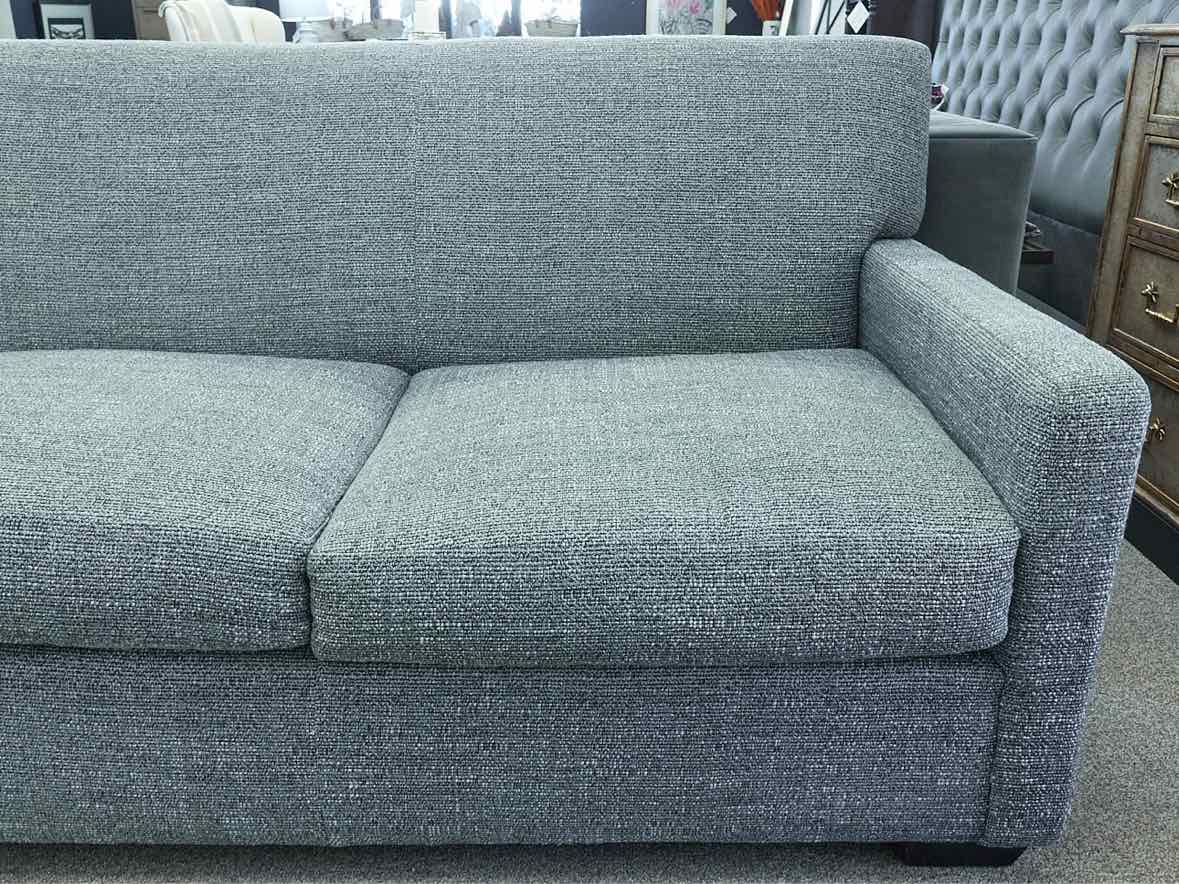 TCS Designs 3 Custom  Seat Sofa in "Tiko Storm' Upholstery