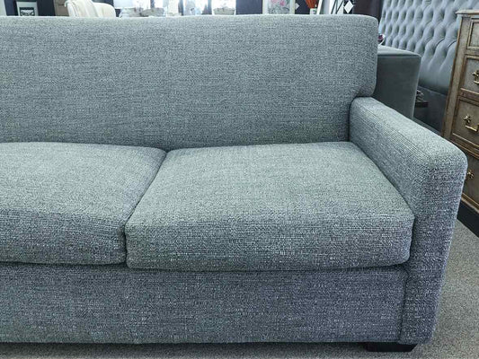 TCS Designs 3 Custom  Seat Sofa in "Tiko Storm' Upholstery