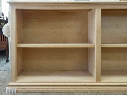 Solid Rubberwood Unfinished Bookcase