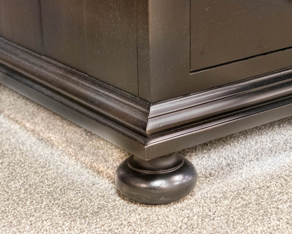 RH 'St James" Antique Black Finish 2 Hanging File Drawer Desk