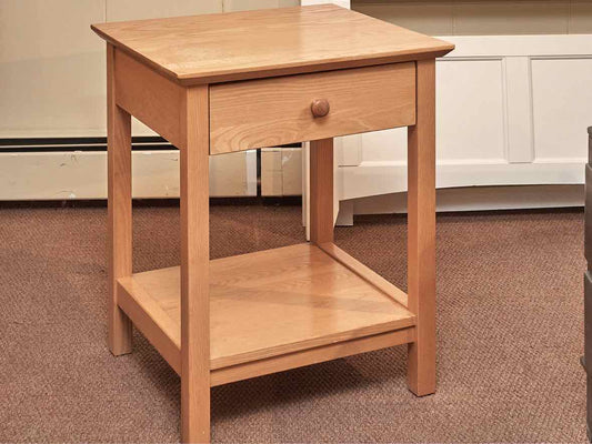Vermont Tubbs Solid Ash Natural Finish 1 Drawer  Nightstand