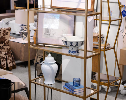 Gold Metal Etagere