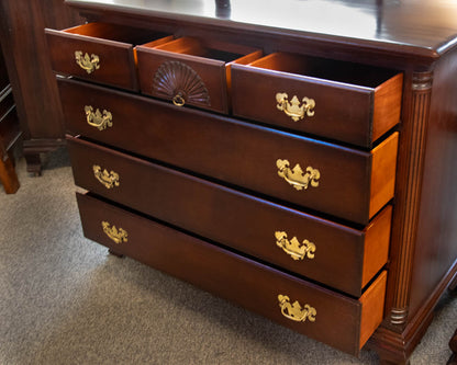 Solid Mahogany Six Drawer Dresser