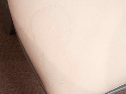 Set Of 4 Stanley 'Sea Watch Blue'' Finish White Muslin Cushions Dining Chairs