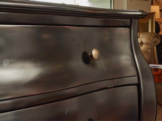 Crate & Barrel Black Bombay Accent Chest