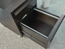 Dark Stain1 Drawer  File Cabinet