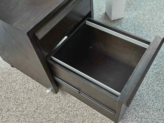 Dark Stain1 Drawer  File Cabinet