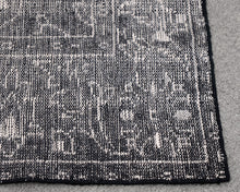 Black and White Oriental Styled 8'x10' Area Rug