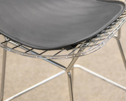 Pair of Chrome Wire Design Bar Stools