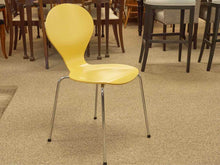 Set of Six Yellow Stacking Chairs