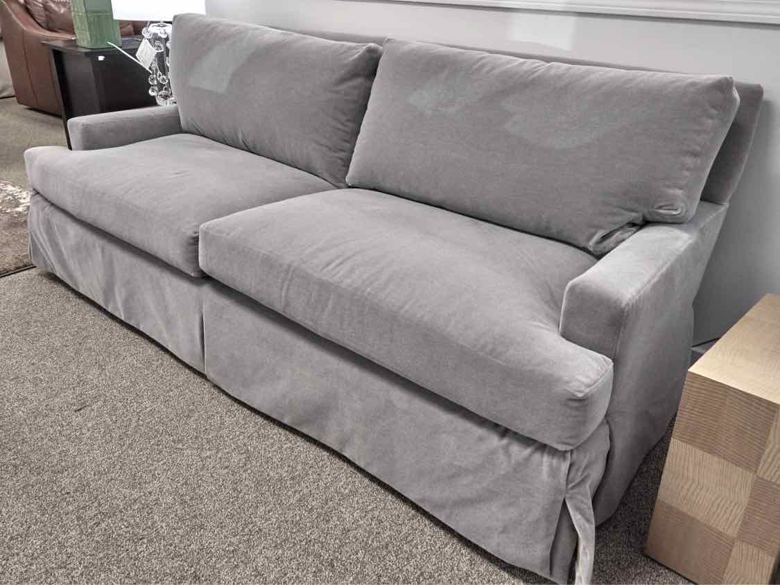Wesley Hall Two Cushion Sofa in Gray