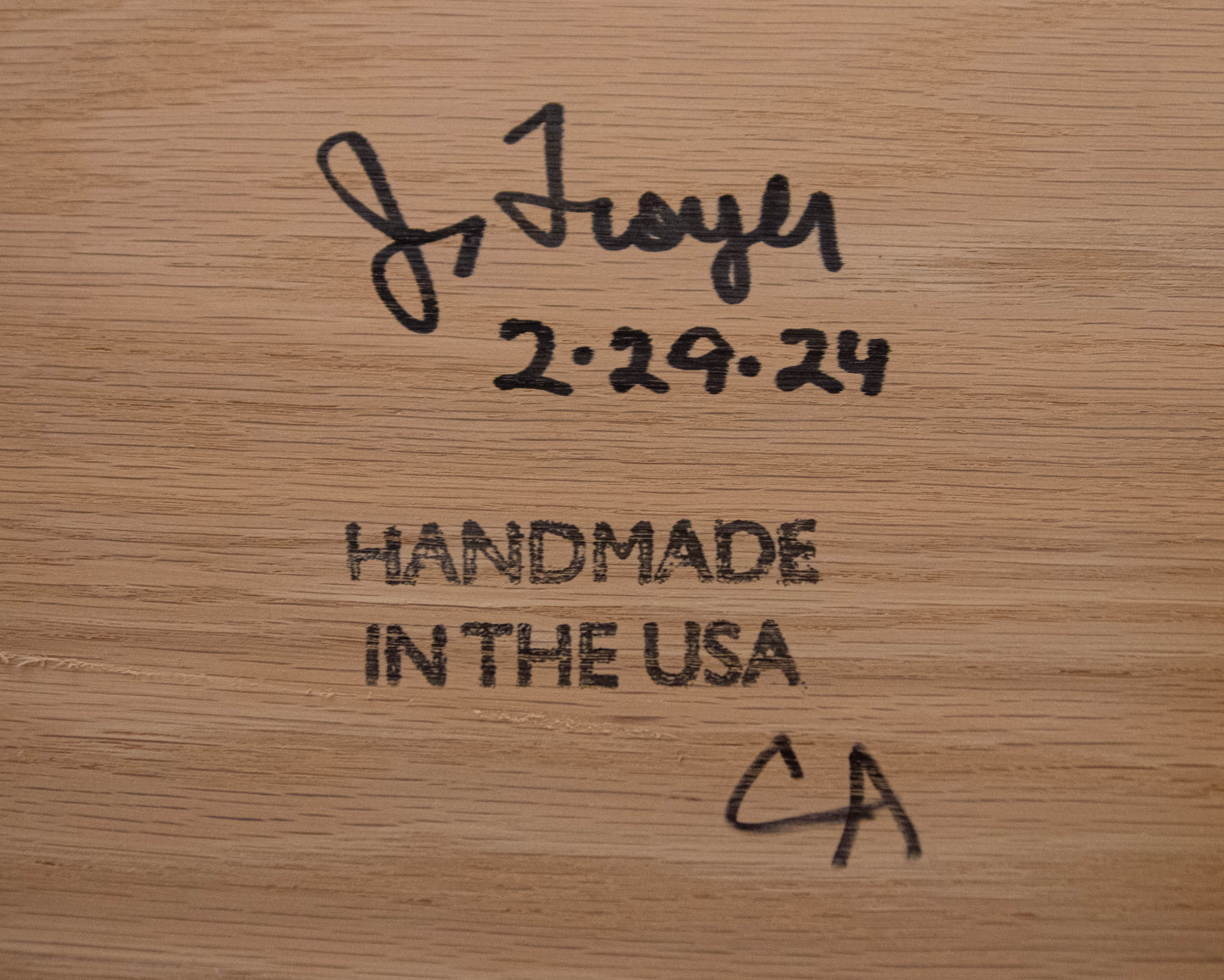 Gat Creek Atticus Desk in Ash with Classic Latte Finish