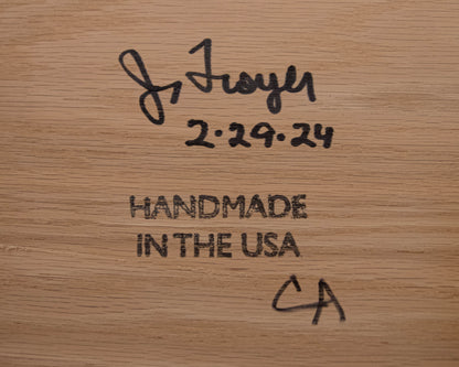 Gat Creek Atticus Desk in Ash with Classic Latte Finish