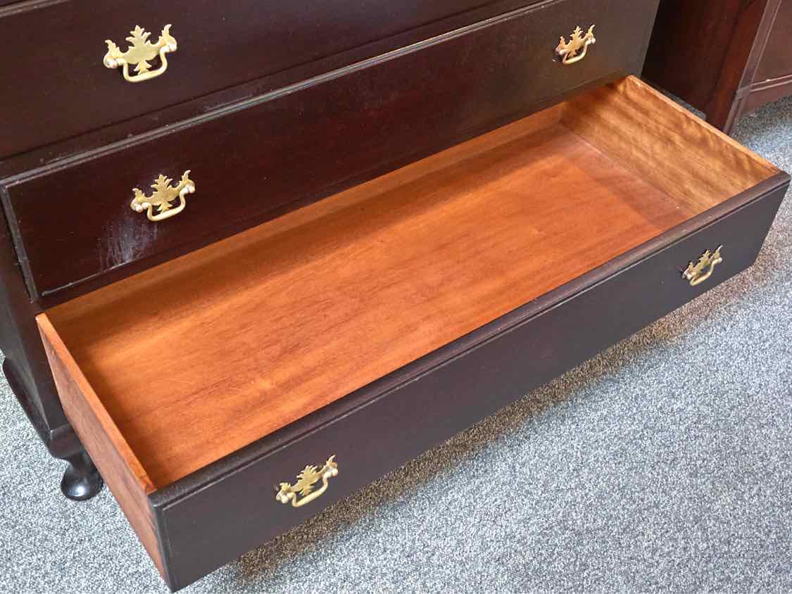 Mahogany Four Drawer Dresser With Cabriole Legs