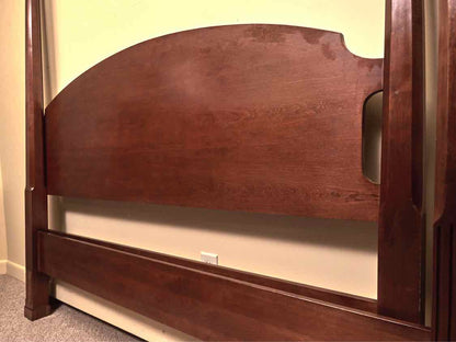 Solid Cherry Queen 4  Post Canopy Bed