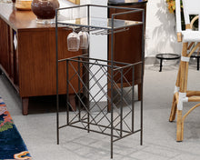 Pottery Barn Metal and Glass Wine Rack