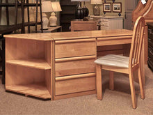 Morigeau Lepine Maple Modular 4 Drawer Desk with Corner Bookcase