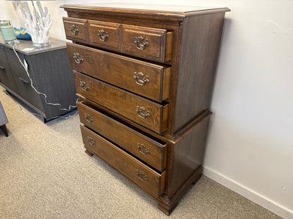 Heywood Wakefield Solid Maple5 Drawer Chest on Chest