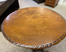 English Round Barley Twist Pedestal Side Table