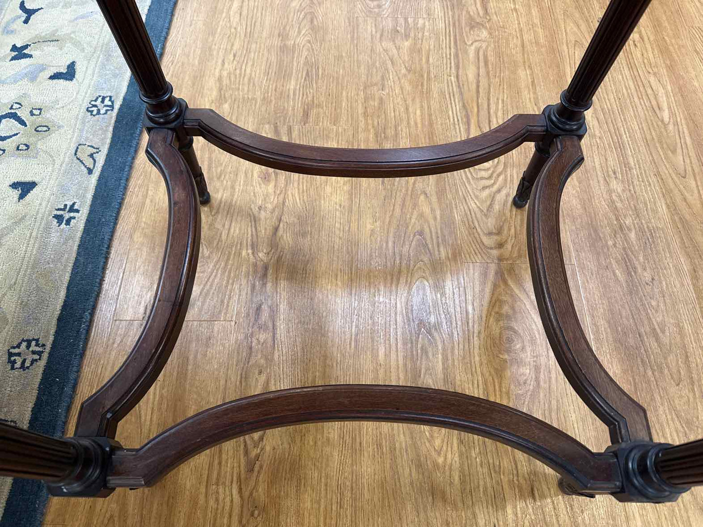 Mahogany Swivel Top Side Table