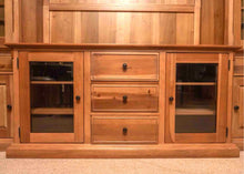 Universal Cherry 4-Piece Media Furniture Cabinet with Dental Molding Trim