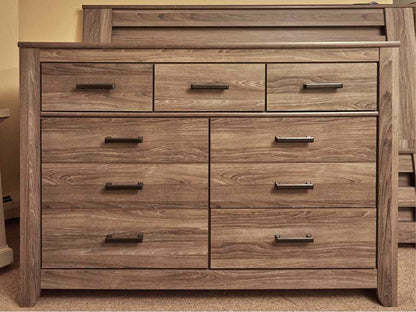 Ashley Furniture 'Zelen' Driftwood Finish Veener 7 Drawer Dresser