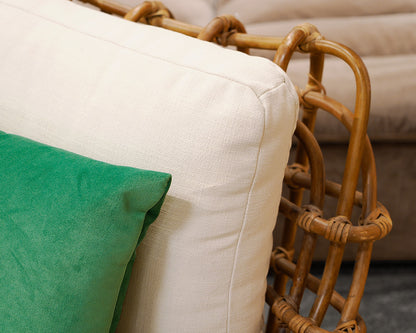 Pair of West Elm 'Savannah' Rattan Chairs