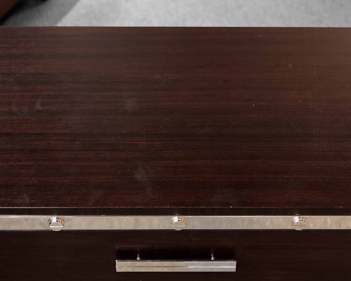 Pair of RH "Rivet Industrial" Nightstands