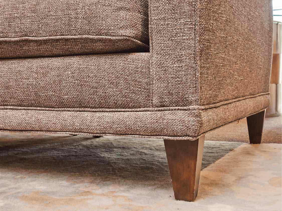 Boston Interiors3 Piece Curved GreyFlex Upholstered  Sectional