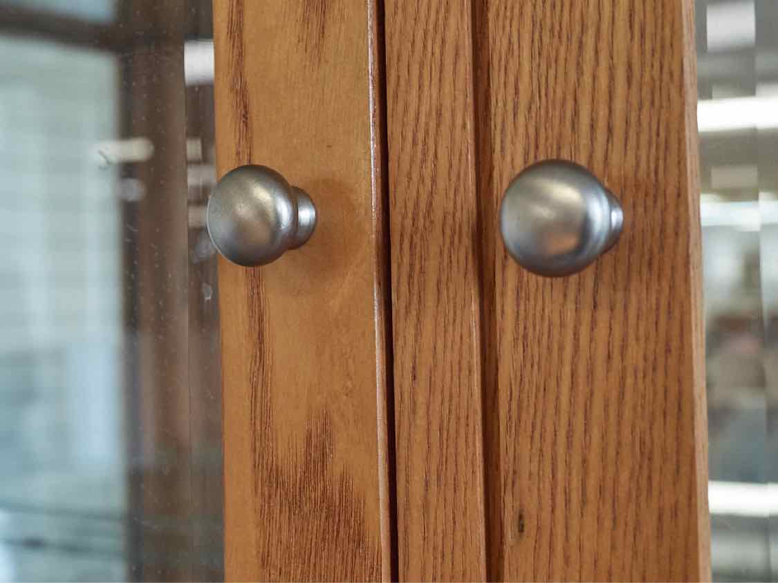 Cochrane Oak Two Piece Lighted China Cabinet