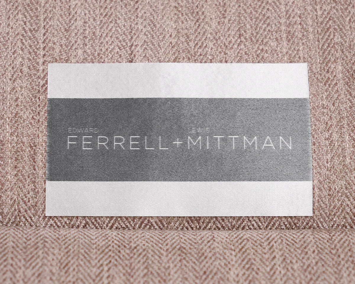 Pair of Ferrell + Mittman Rolled Arm Accent Chairs