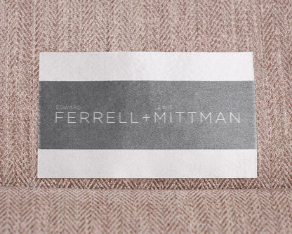 Pair of Ferrell + Mittman Rolled Arm Accent Chairs