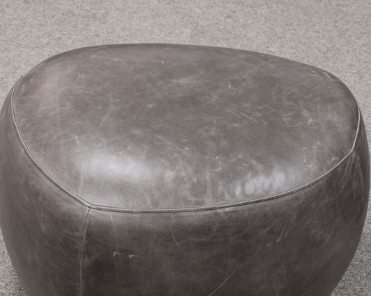 Room & Board Asher Brown Leather Ottoman