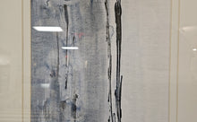 'At the Dawn D' Abstract with Distressed Black Frame
