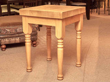 Butcher's Block Island with Maple Turned Legs
