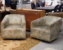 Pair of Mitchell Gold + Bob Williams Cooper Swivel Chairs