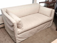 Robin Bruce Window Pane Plaid  Slipcover Bench Cushion  Sofa