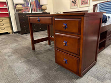 Cherry Wood Pedestal Desk