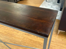 Wood Top Console Table
