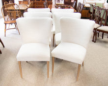 Set of 6 Bernhardt Dining Side Chairs in Boucle with Natural Finish Legs
