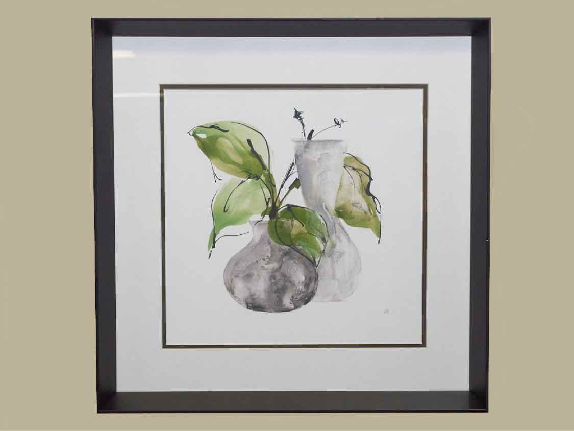 Framed Giclee: "Two Vases III"