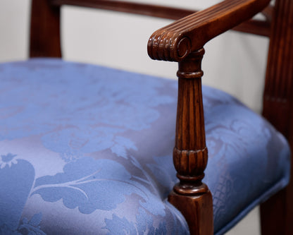 Stuart Swan Set of 8 Neoclassical 'X' Back Mahogany Dining Chairs