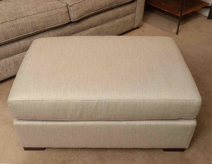 Kincaid  Sliver Grey Upholstered Ottoman